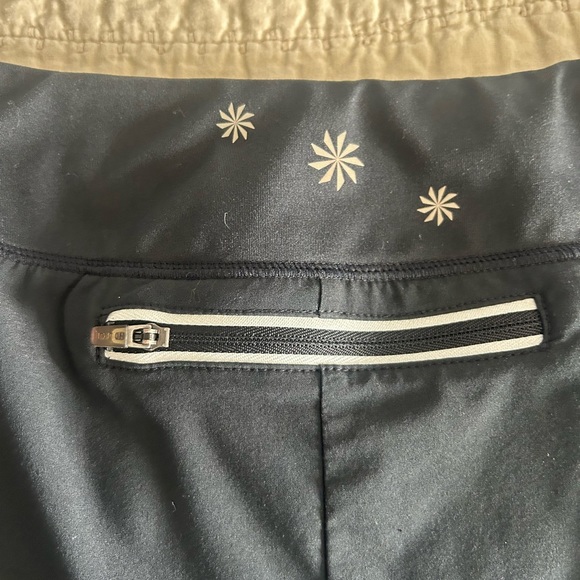 Athleta Women's Second Wind Pleated Skort Black Pink Tennis Zipper Pocket M - Picture 7 of 10